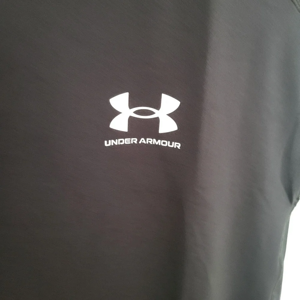 Under Armour Men 2XL Compression Sleeveless Heatgear Black Shirt 1361522 Stretch